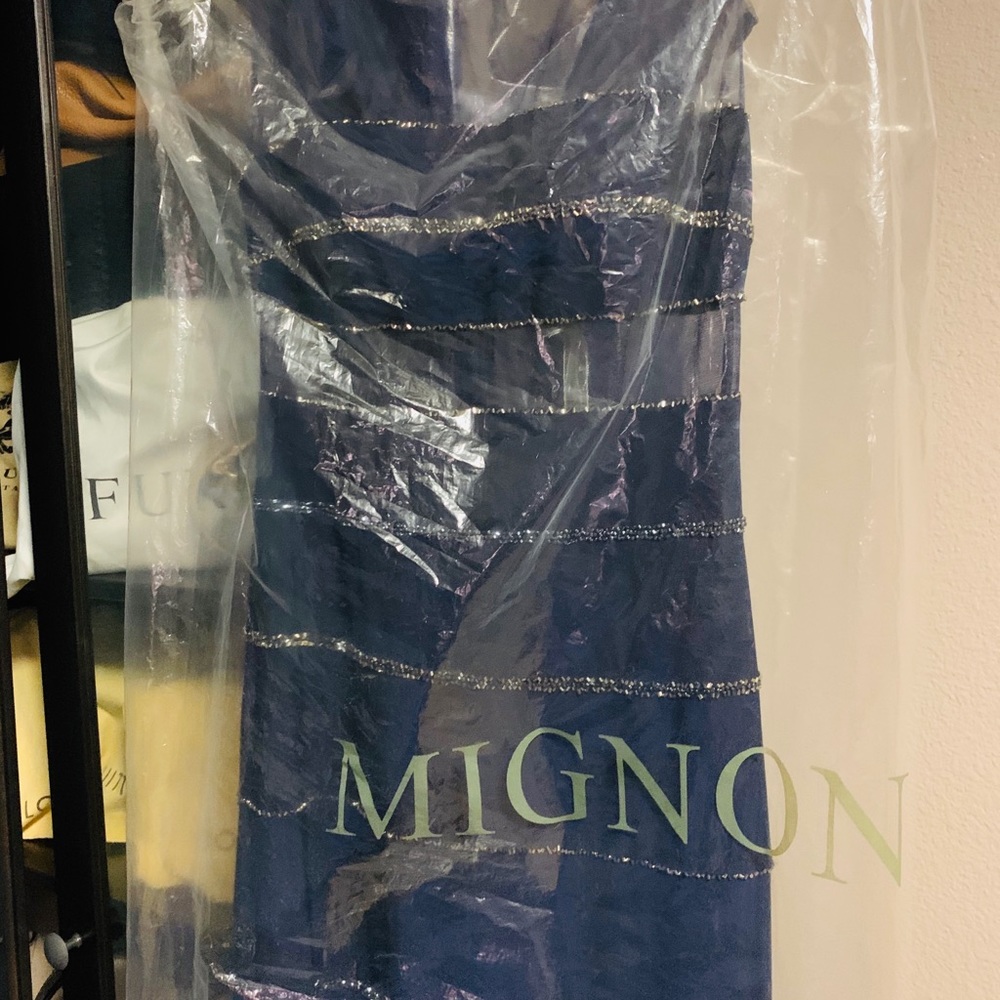 Mignon Navy Blue Cocktail Dress - Picture 5 of 5
